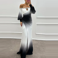 Safia - Elegant Split Party Dress