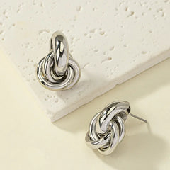 Knot Hoop Earrings