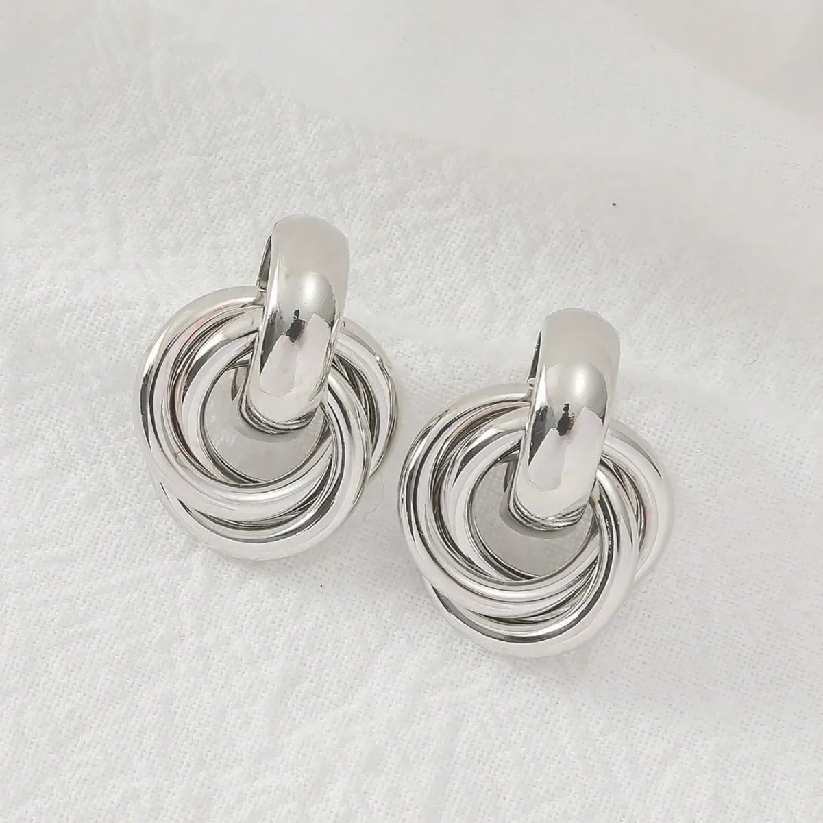 Knot Hoop Earrings