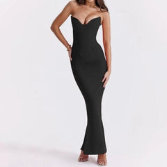 Sienna - Corsets Tube Sleeveless Midi Dress