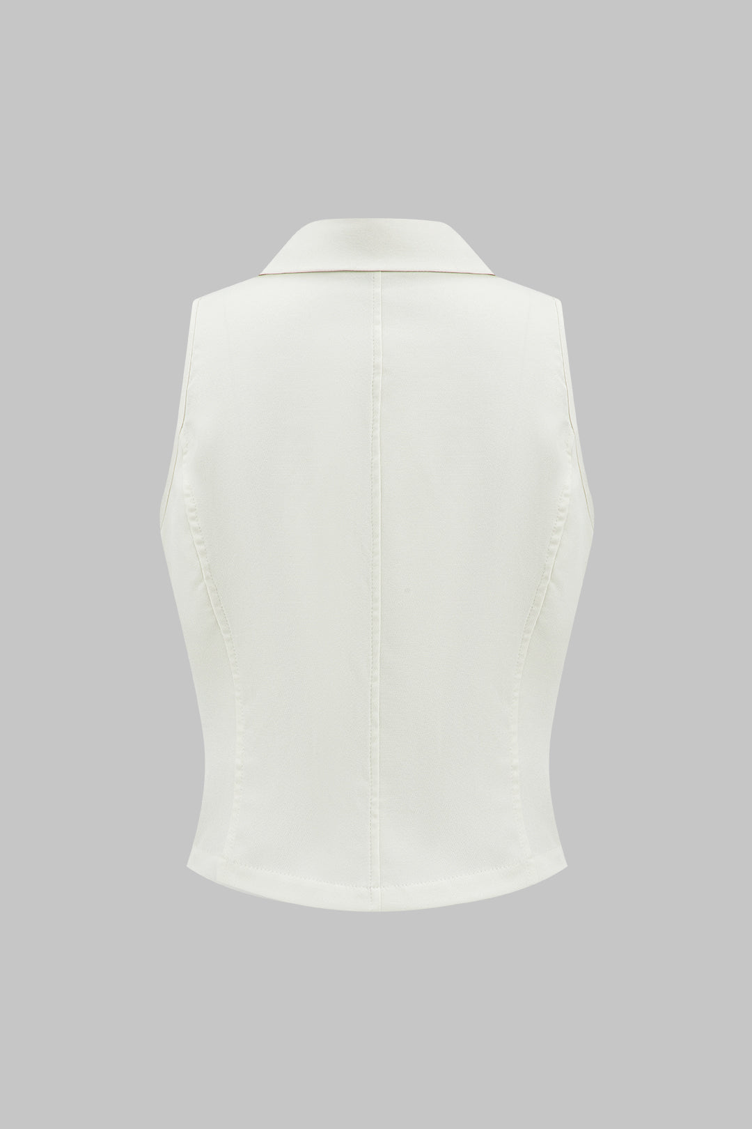 Solid Tank Top And Pleated Skirt Set
