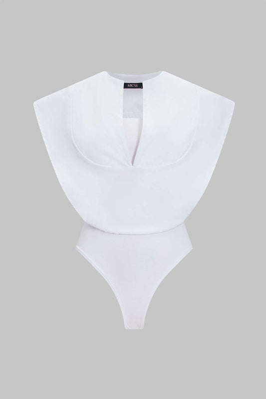 Ruched Sleeveless Bodysuit