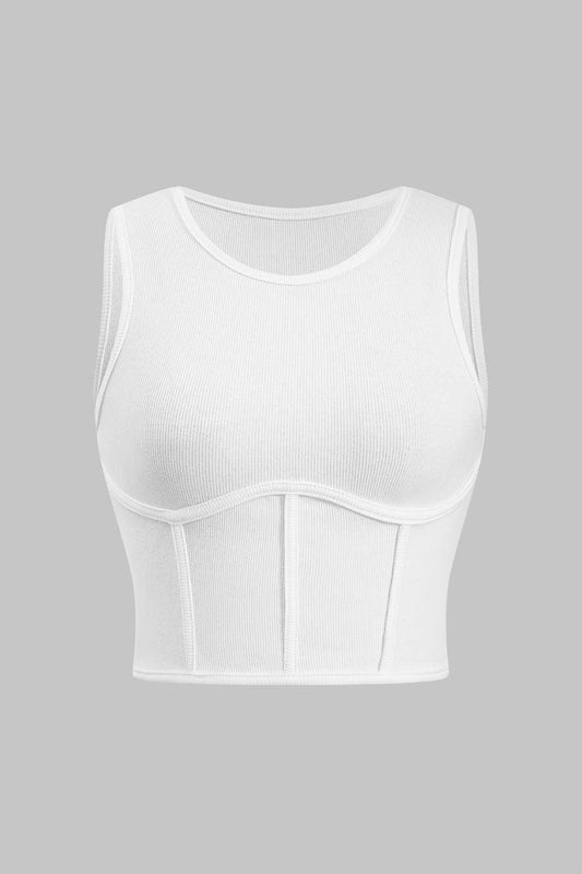Corset Cropped Tank Top