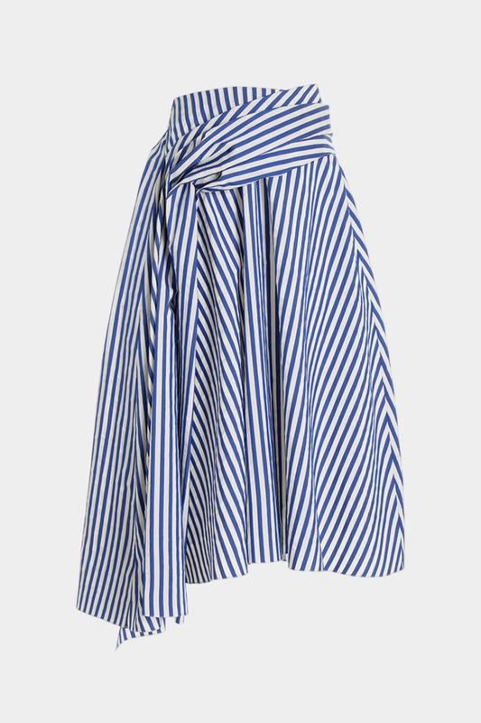 Contrast Stripe Tie Skirt