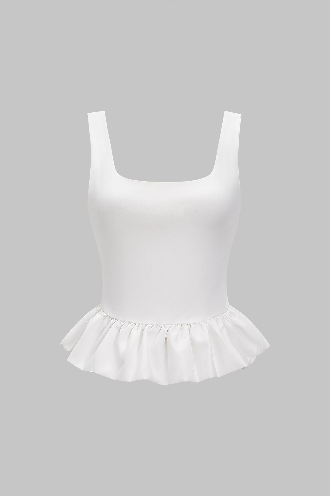 Ruffle Slip Tank Top