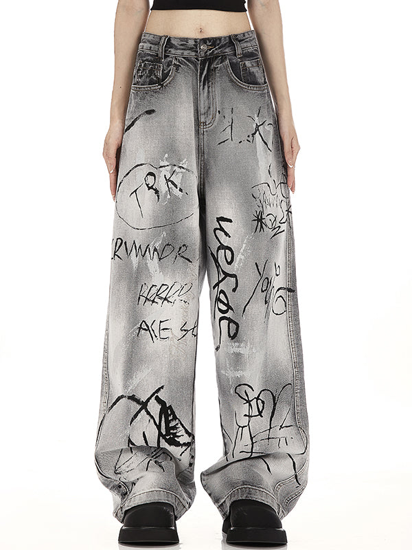 Hip Hop Graffiti Boyfriend Jeans