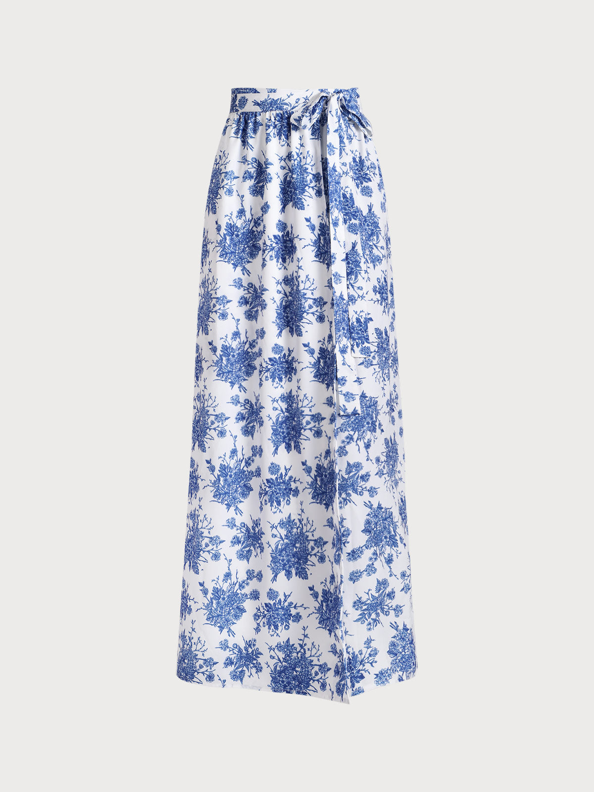 Blue Floral Cover-up Skirt