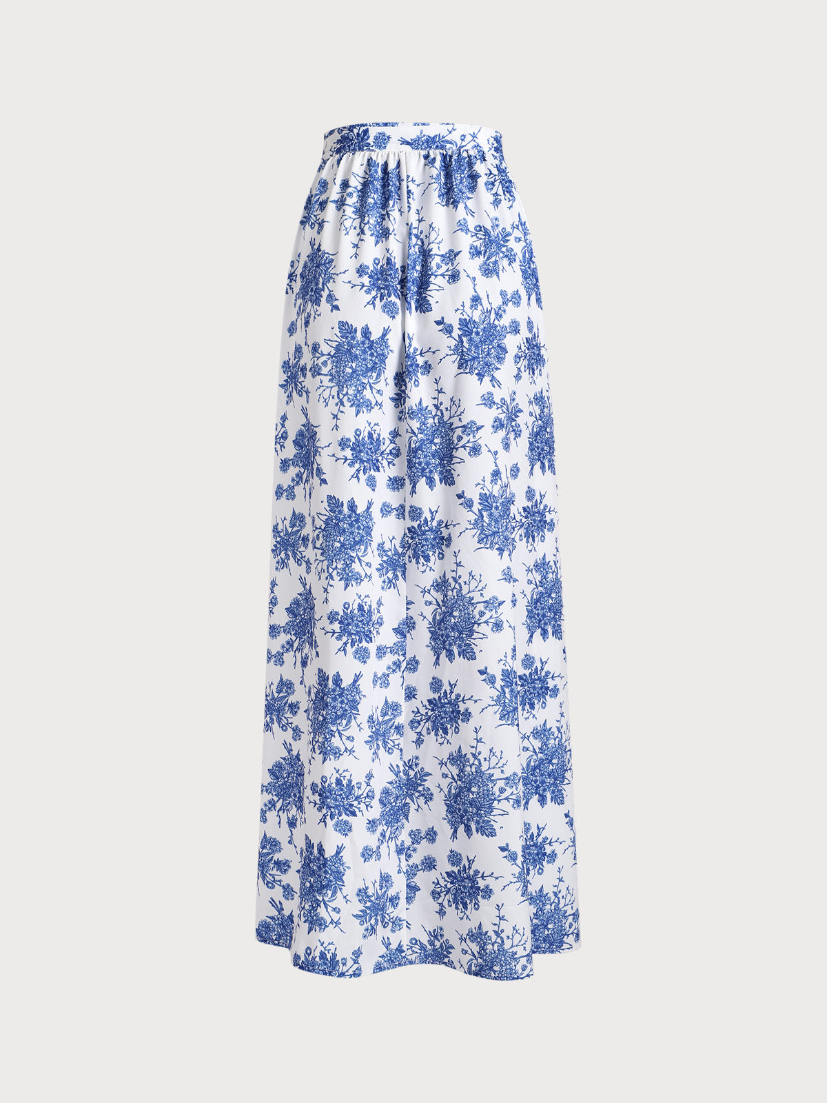 Blue Floral Cover-up Skirt