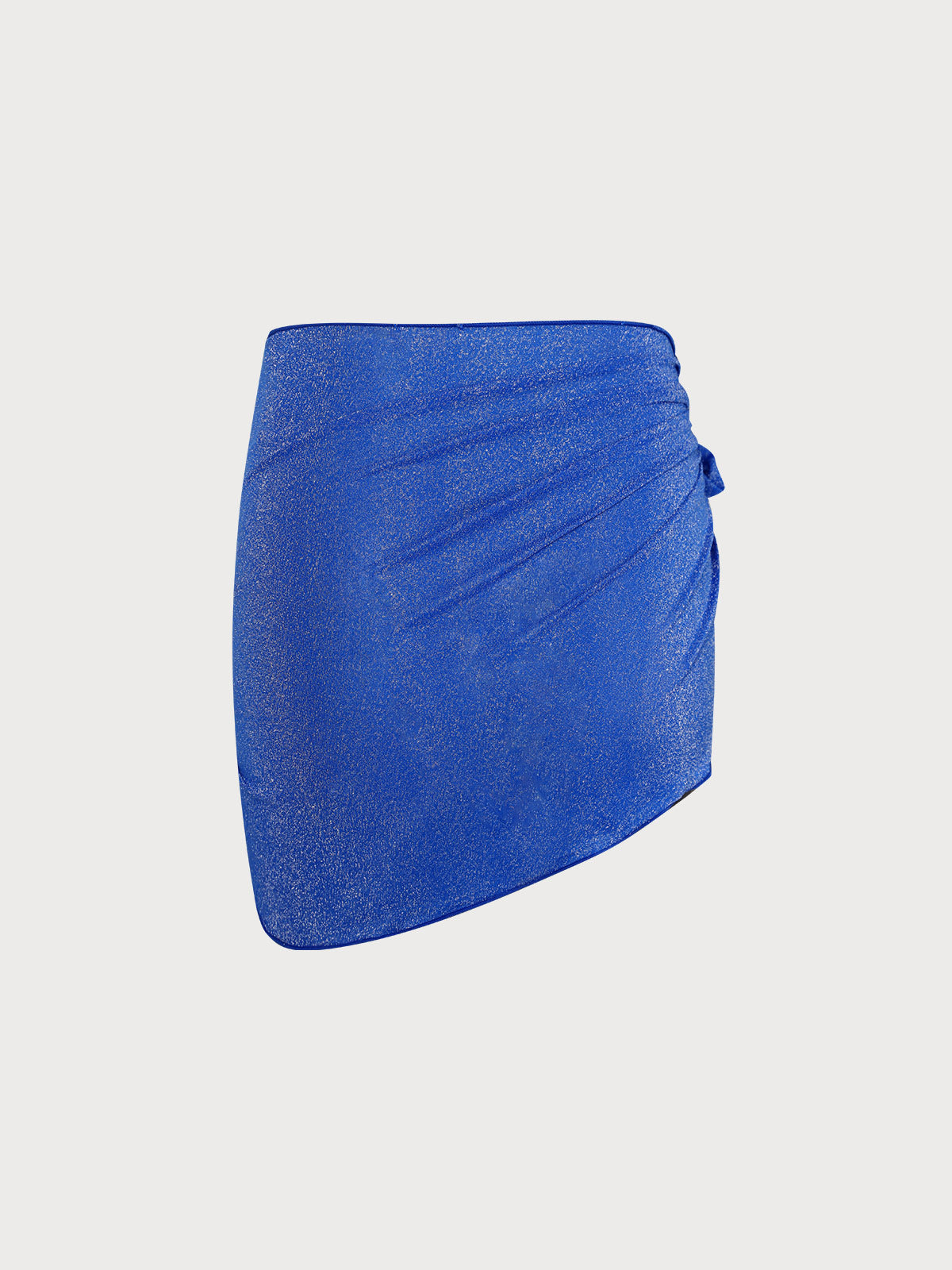 Blue Lurex Cover-Up Skirt