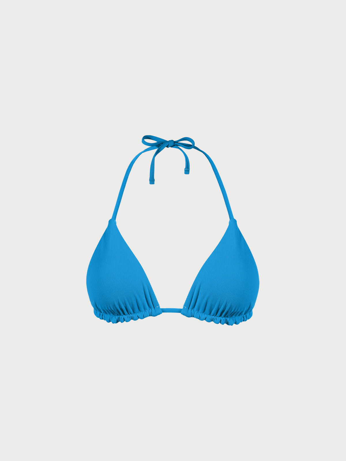 Blue Reversible Halter Triangle Bikini Top