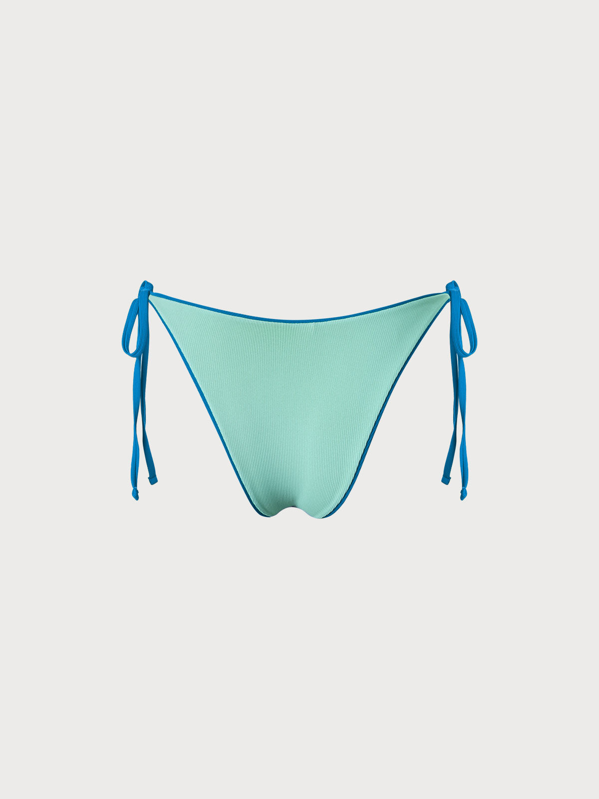 Blue Reversible Tie Bikini Bottom