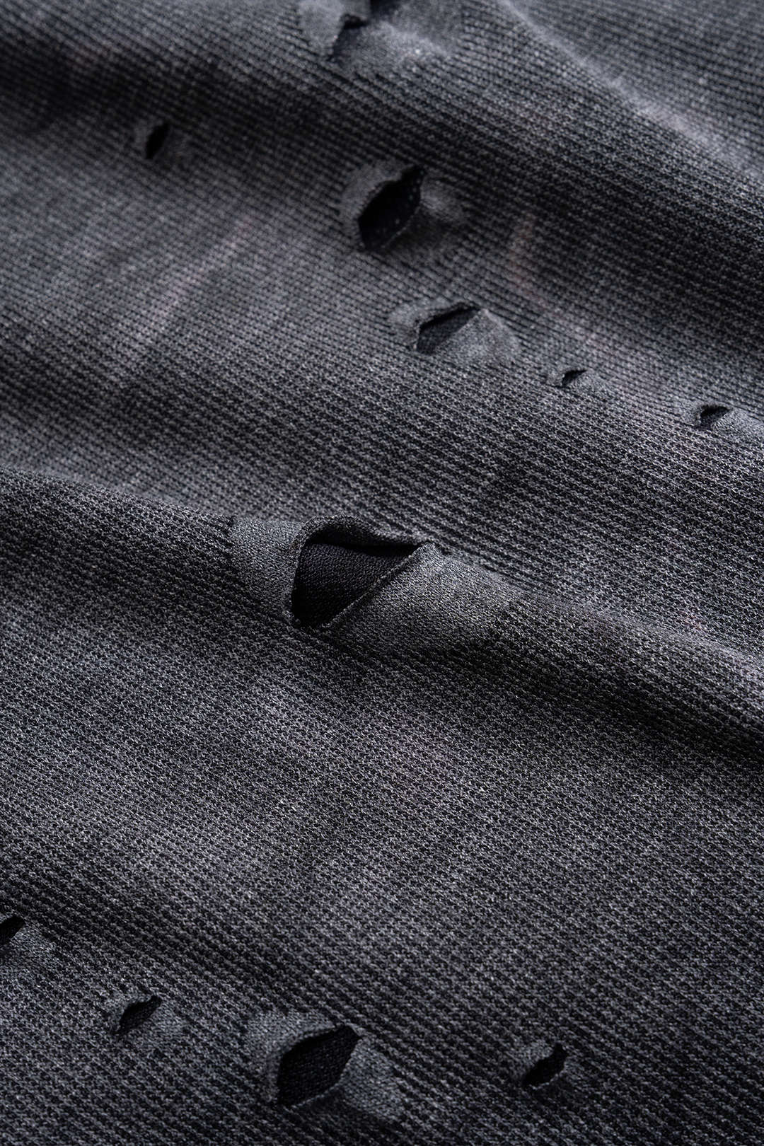 Ripped Tie-Up Short Sleeve T-Shirt