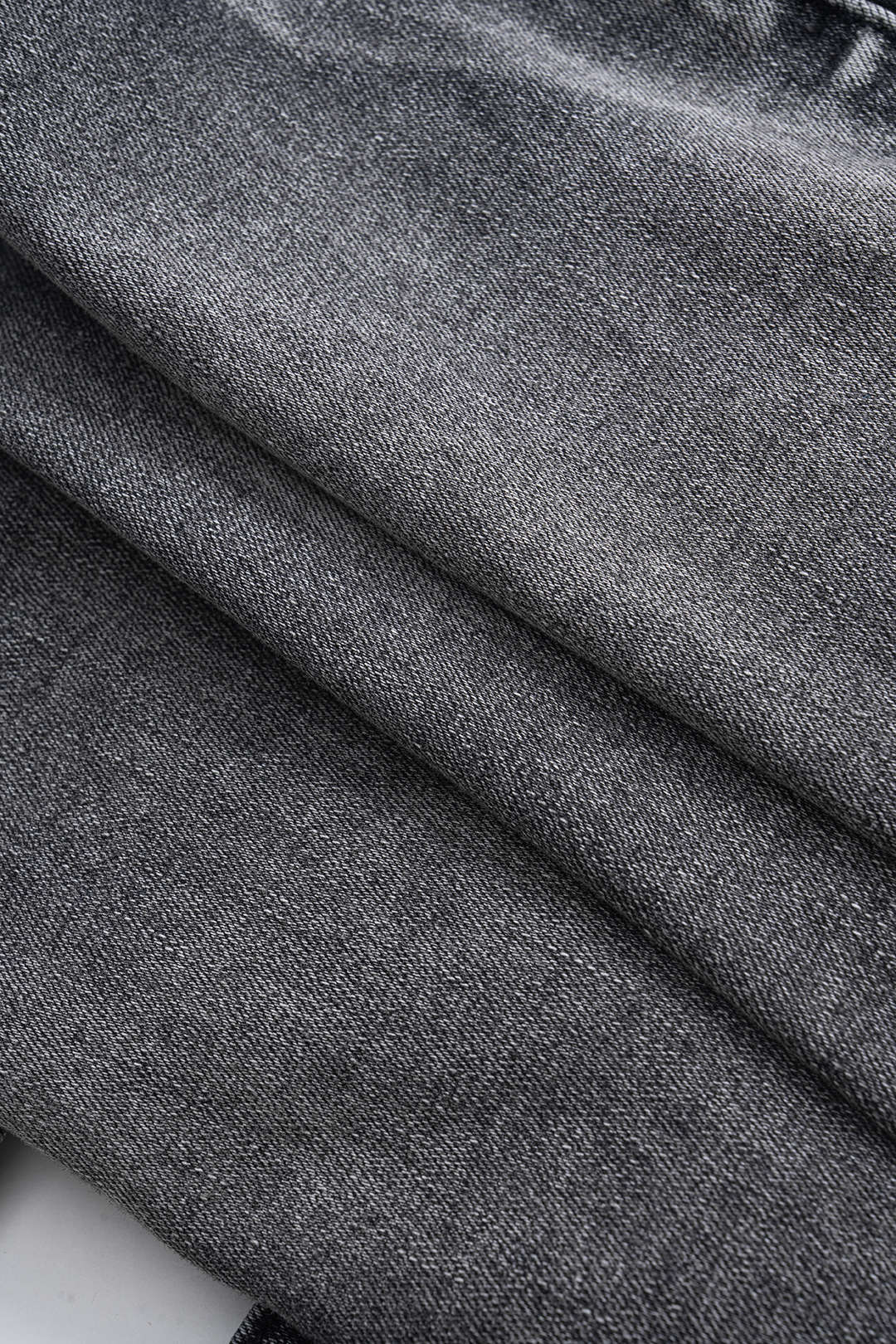 Denim Metallic Decor Skirt