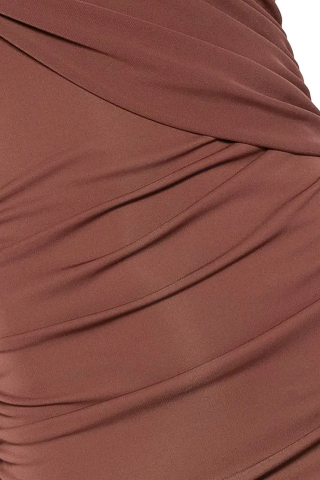 Ruched Asymmetrical Sleeveless Mini Dress