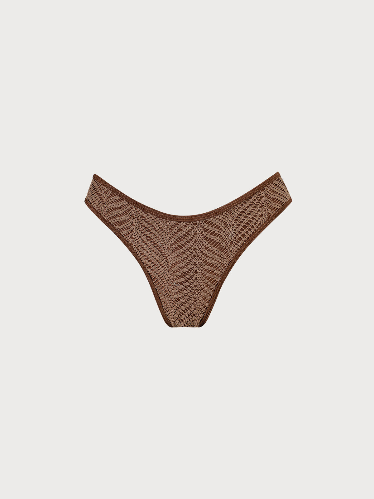 Brown Crochet Bikini Bottom