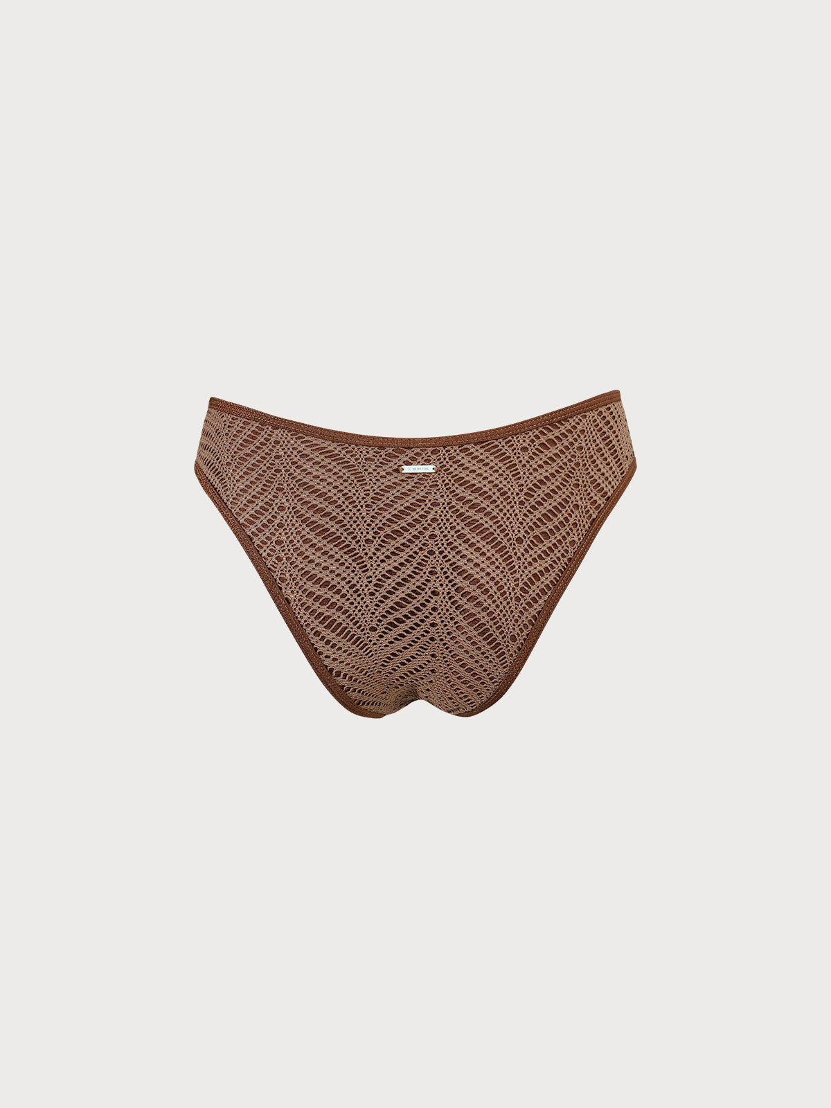 Brown Crochet Bikini Bottom