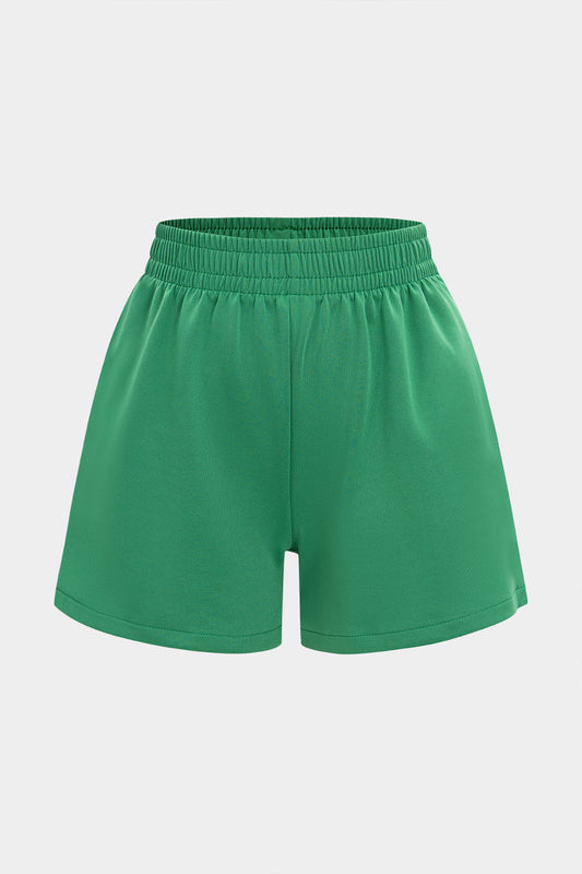 Contrast Patchwork Pocket Shorts
