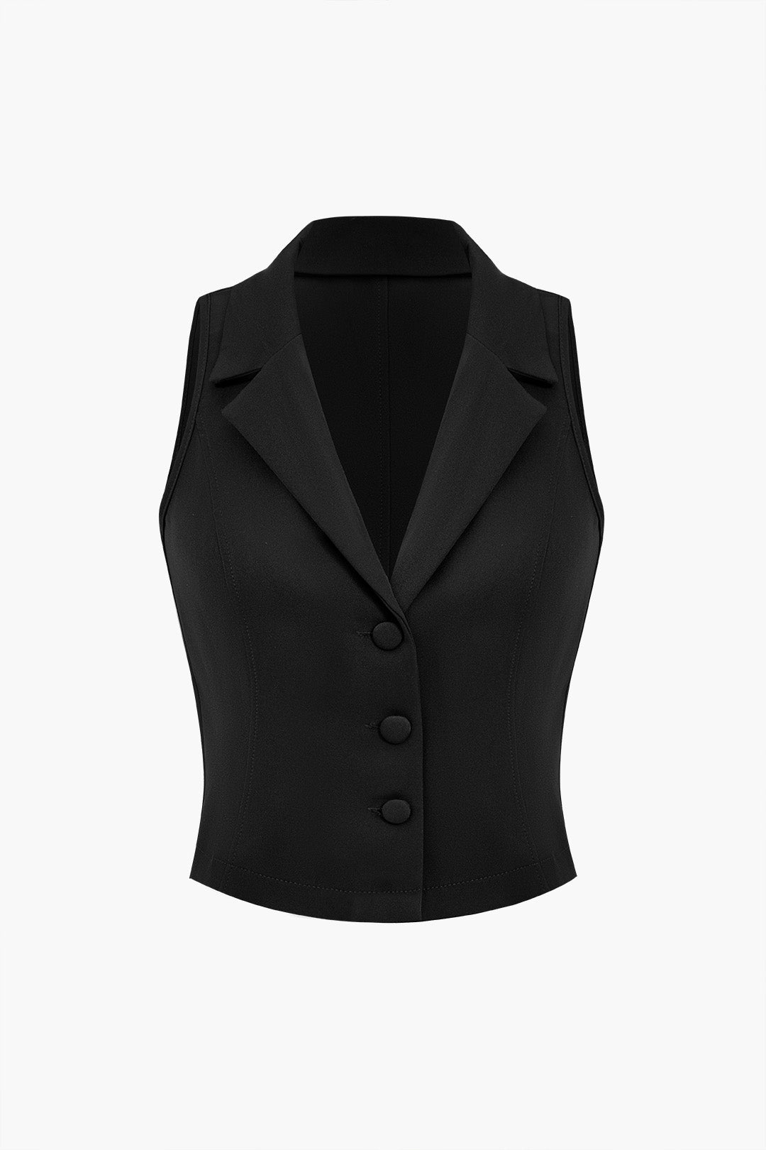 Solid Tank Top And Pleated Skirt Set