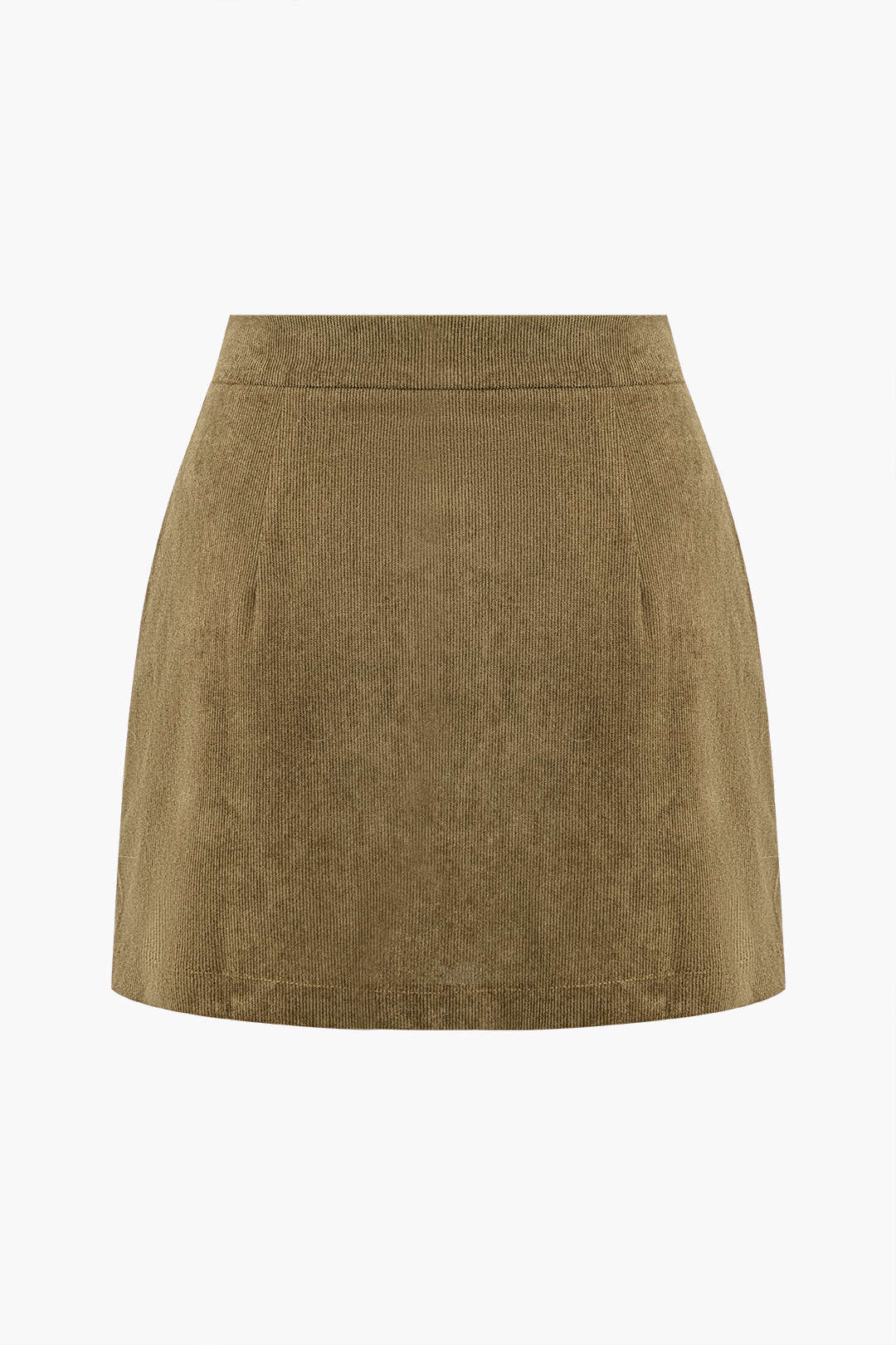 Corduroy Button Skirt