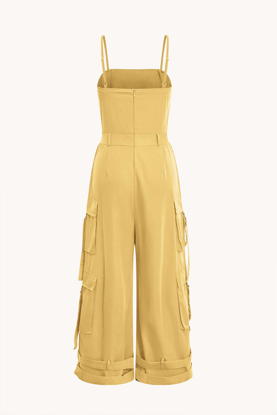 Solid Pocket Slip Jumpsuit