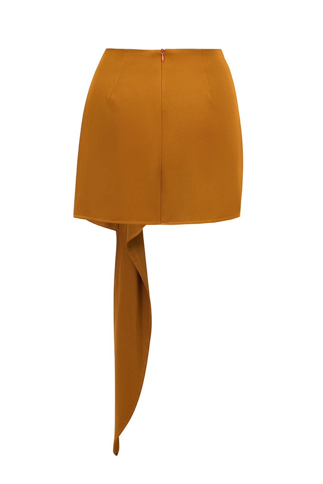 Solid Asymmetrical Mini Skirt