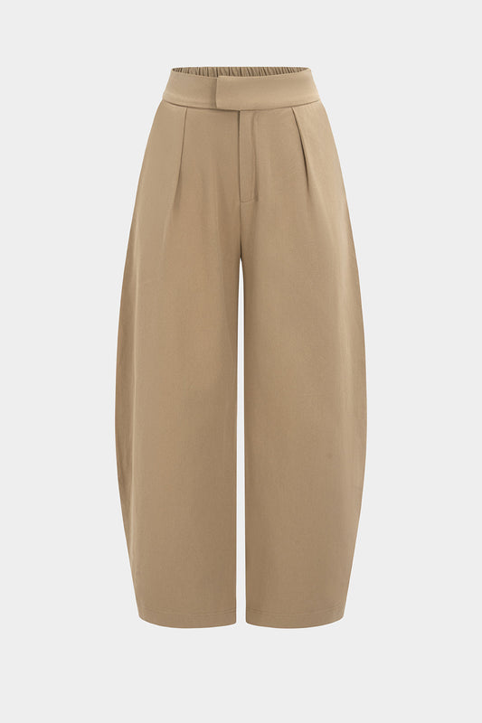 High Waist Barrel Trousers