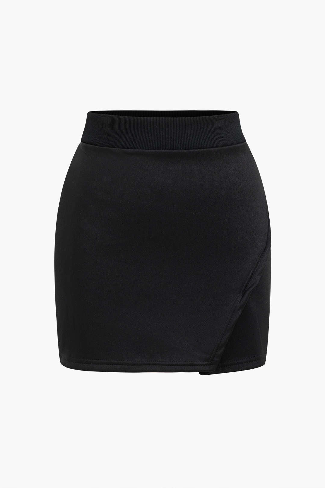 Solid Top And Skirt Set
