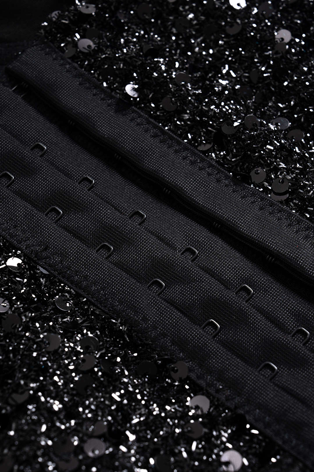Sequin Slip Corset Waist Cami Top