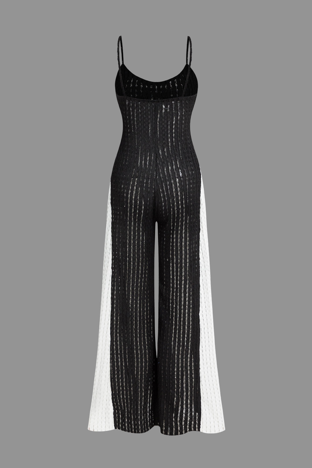 Cut Out Contrast Patchwork Slip Jumpsuit