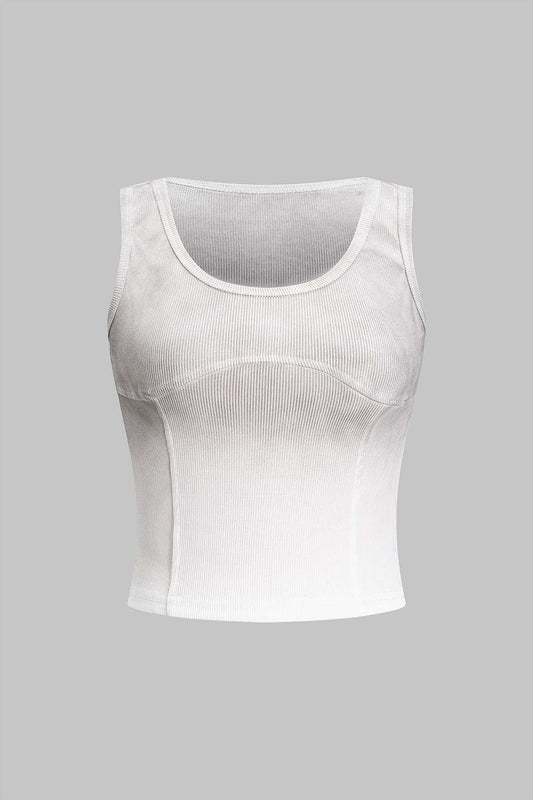 Ribbed Sleeveless Tank Top