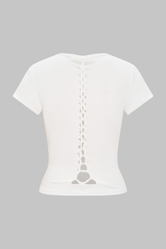 Cut Out Short Sleeve T-Shirt