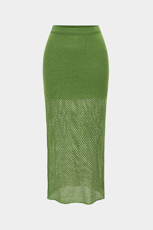 Knit Hollow Out Skirt