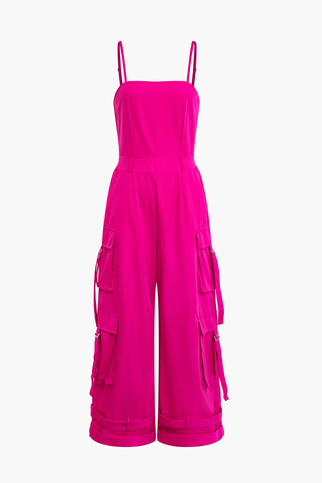 Solid Pocket Slip Jumpsuit