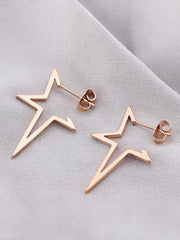 Vintage Star Earrings in Silver or Golden