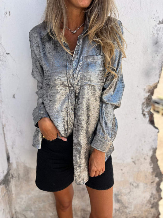 Chloeâ„?| Metallic Blouse
