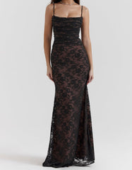 Nova - Sundara Lace Corset Maxi Dress