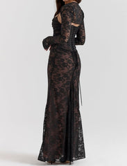 Nova - Sundara Lace Corset Maxi Dress