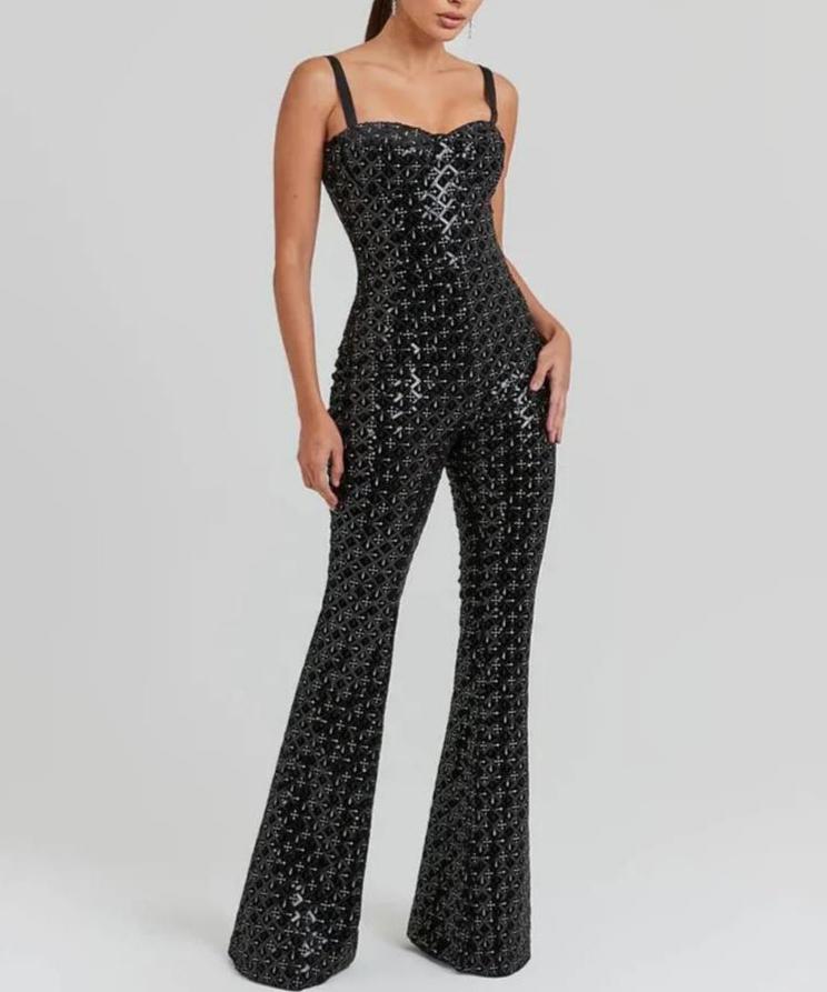 Sierra - Luxury Sequins Design Jumpsuits