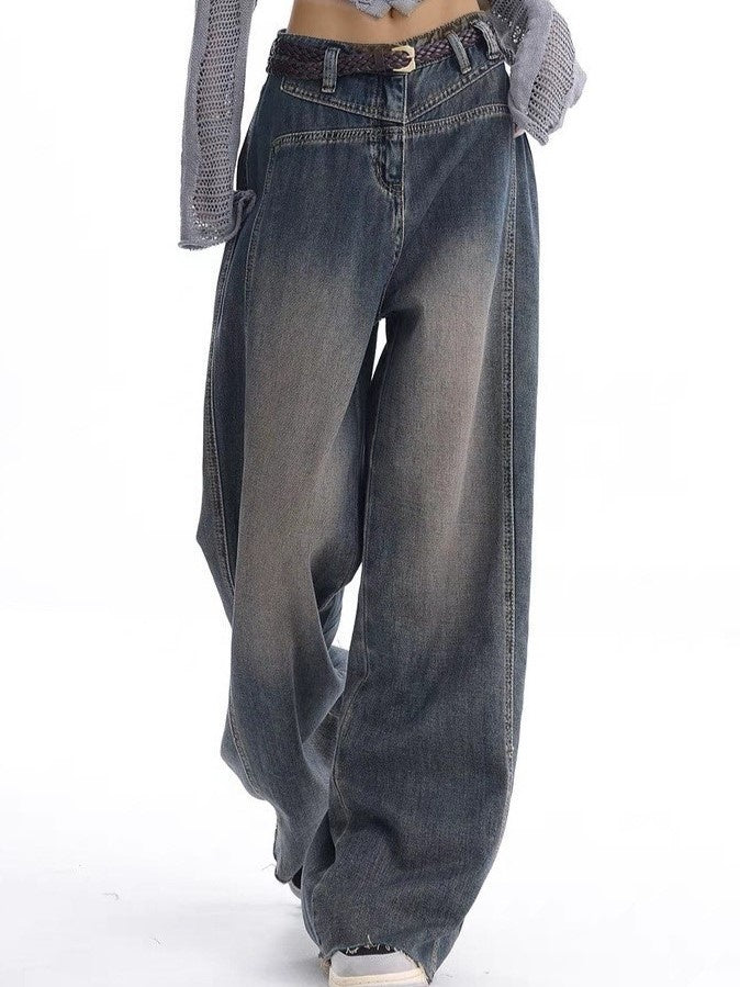 Vintage Y2K Washed Effect Baggy Boyfriend Jeans