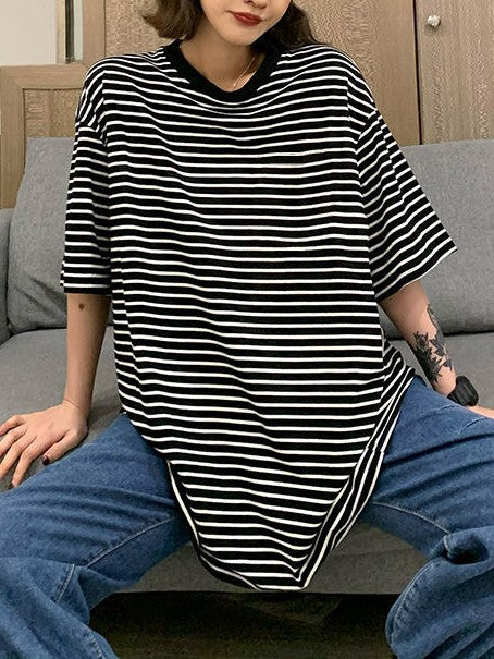 Vintage Plus Striped Short Sleeve Top