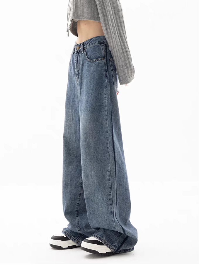 2000s Blue Baggy Boyfriend Jeans